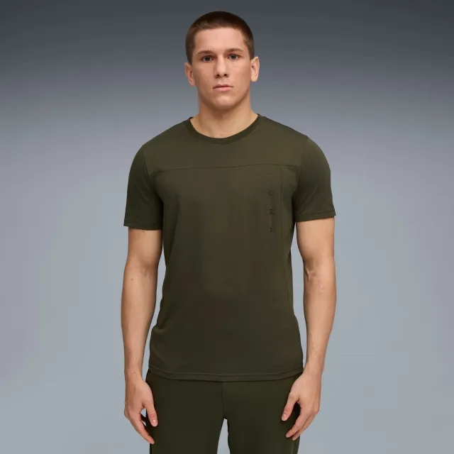 PUMA Tad Tech Triblend T-Shirt Men, Dark Olive, size 3XL