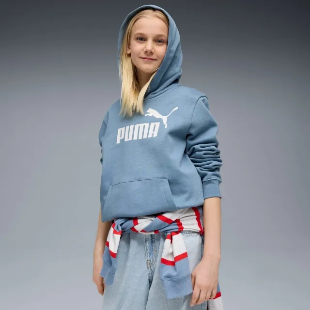 PUMA Ess No. 1 Logo Fleece Hoodie Youth, Cool Blue, size 11-12 Youth