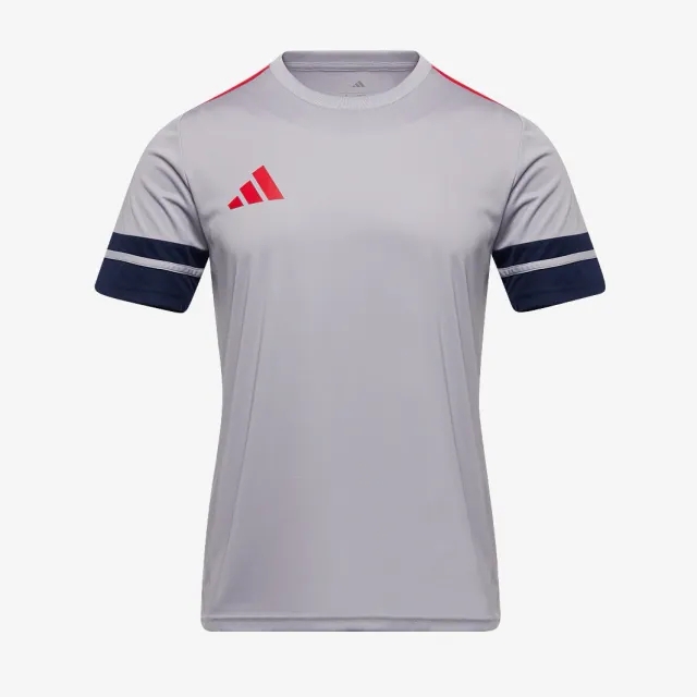 adidas Junior Squadra 25 SS Shirt Glory Grey Team Navy Blue Pure Ruby