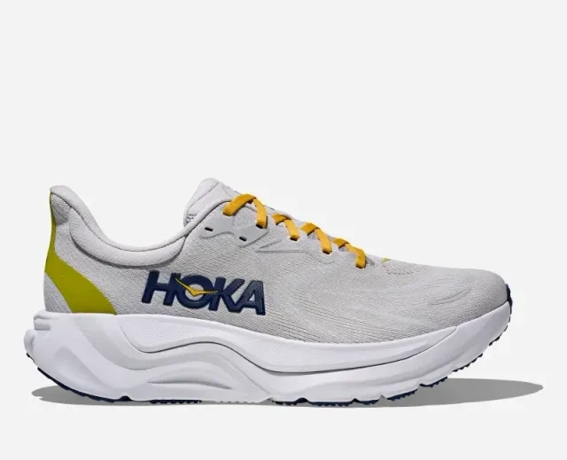 Hoka Men's Arahi 8 Road Running Shoes In Stardust/Cosmic Grey