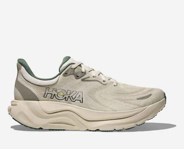 Hoka Men's Arahi 8 Road Running Shoes In Truffle Salt/Oyster Mushroom