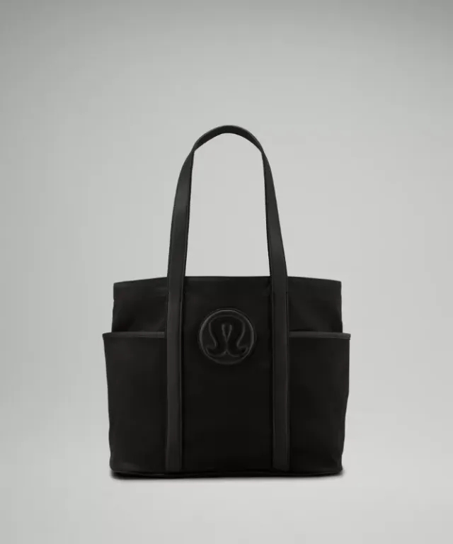 lululemon – Daily Multi-Pocket Canvas Tote Bag 20L – Color Black