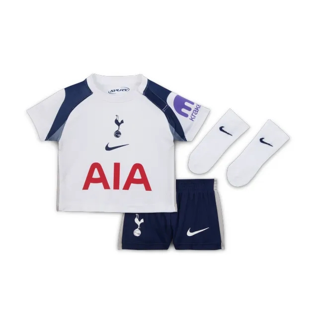 Tottenham Hotspur 2025/26 Stadium Home Baby/Toddler Nike Soccer Replica 3-Piece Kit - White - Sustainable Materials