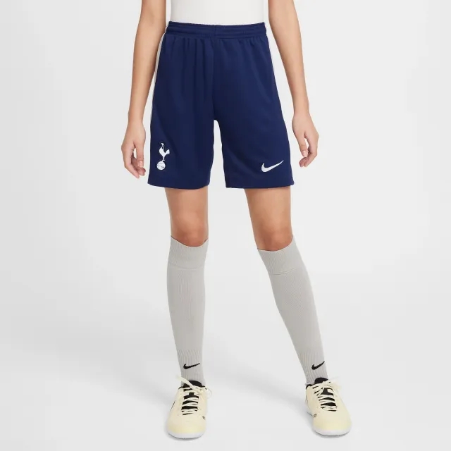 Tottenham Hotspur 2025/26 Stadium Home Older Kids' Nike Dri-FIT Football Replica Shorts - Blue - Sustainable Materials