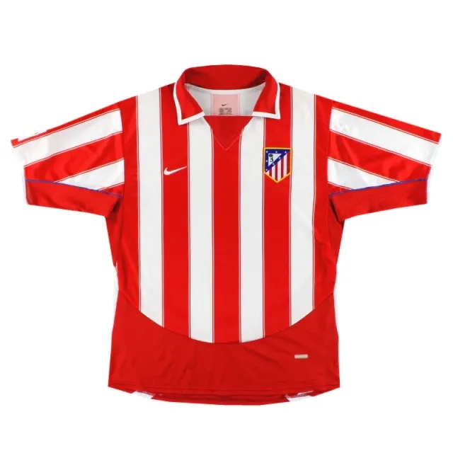 2003-04 Atletico Madrid Nike Home Shirt M - Atletico Madrid / Excellent / Medium