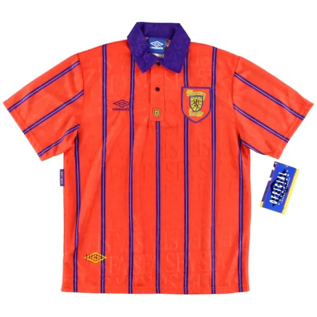 1993-95 Scotland Umbro Away Shirt *w/tags* M - Scotland / w/tags / Medium