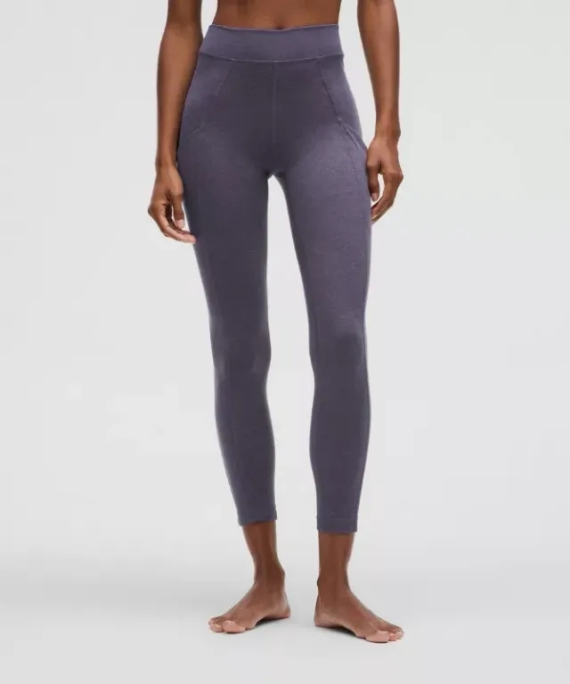 lululemon – Women's Softy Suedey High-Rise Tight Leggings – 25" – Color Purple – Size 0