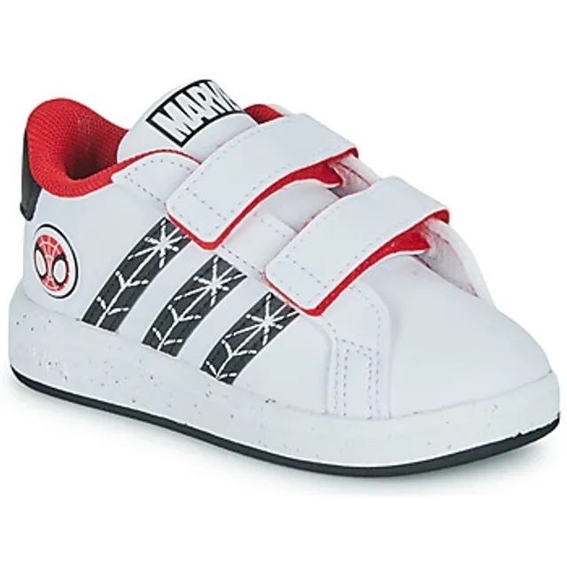 adidas  GRAND COURT Spider-man CF I  boys's Children's Shoes (Trainers) in White