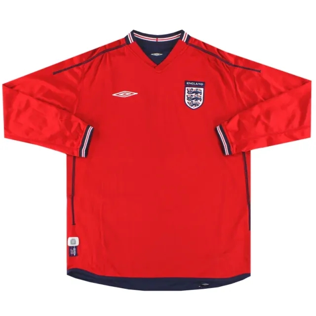 2002-04 England Umbro Away Shirt L/S L - England / Excellent / L
