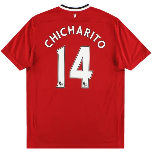 2011-12 Manchester United Nike Home Shirt Chicharito #14 L - Manchester United / Excellent / Large