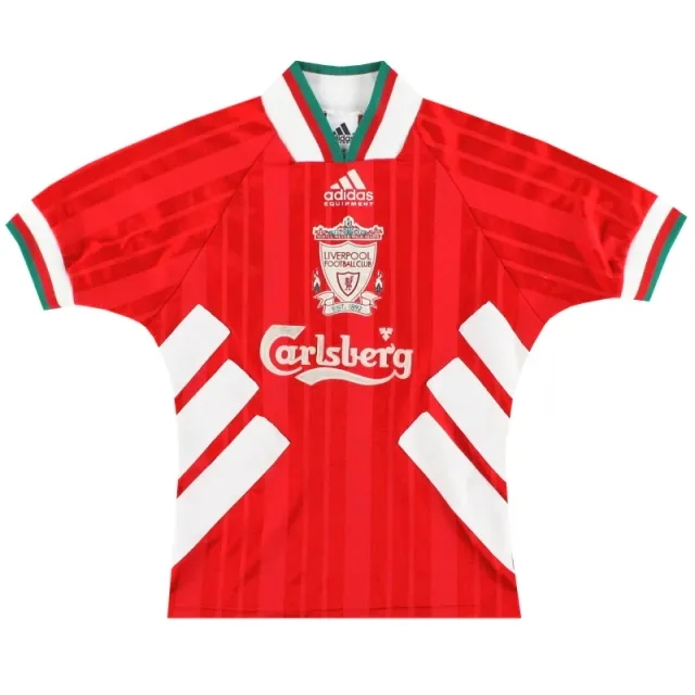 1993-95 Liverpool adidas Home Shirt Y - Liverpool / Excellent / Youth