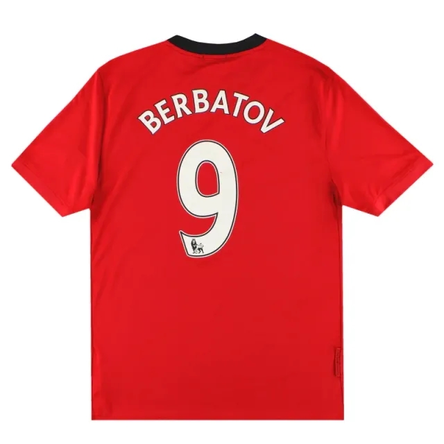 2009-10 Manchester United Nike Home Shirt Berbatov #9 L - Manchester United / Excellent / Large