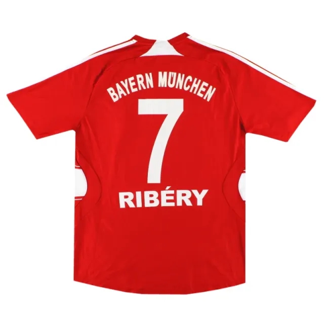 2007-08 Bayern Munich adidas Home Shirt Ribery #7 M - Bayern Munich / Excellent / Medium
