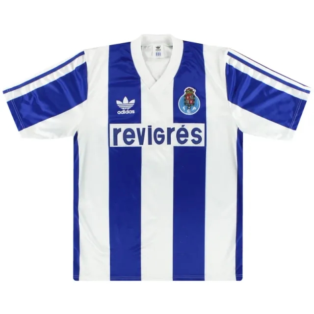 1990-92 Porto adidas Home Shirt M - Porto / Very good / Medium