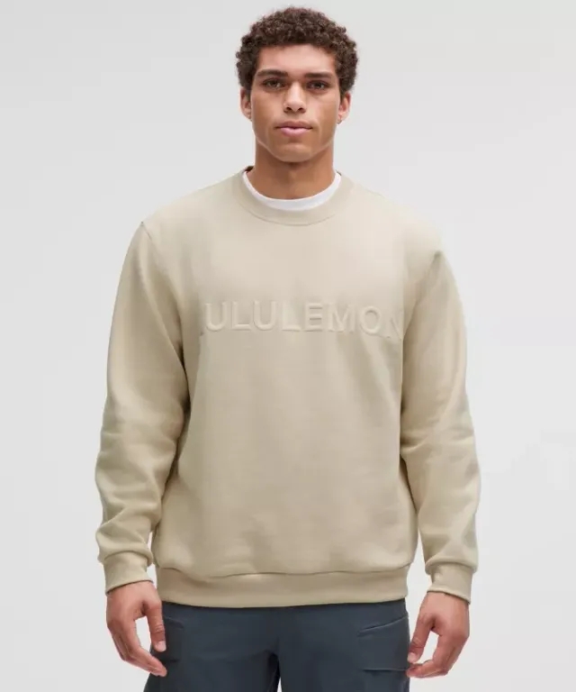 lululemon – Men's Steady State Crew Sweatshirt Wordmark – Color White – Size 2XL
