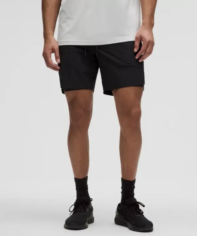 lululemon – Men's License to Train Lined Shorts – 7" – Color Black – Size L