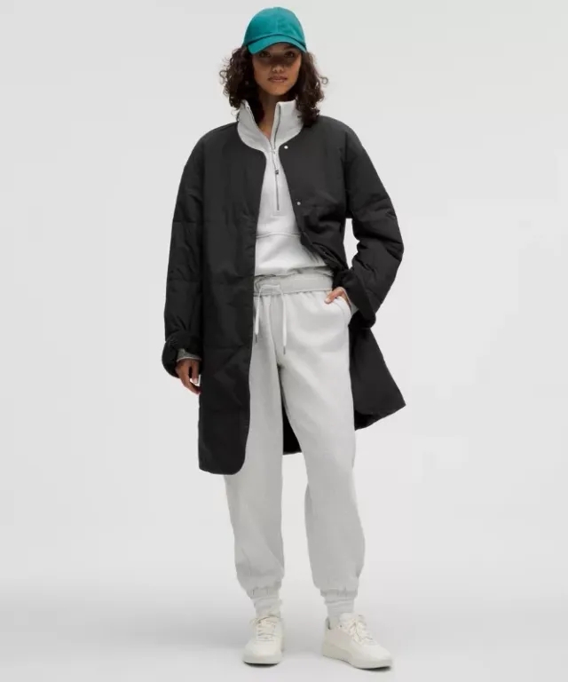 lululemon – Women's Fleece-Lined Insulated Long Coat – Color Black – Size L