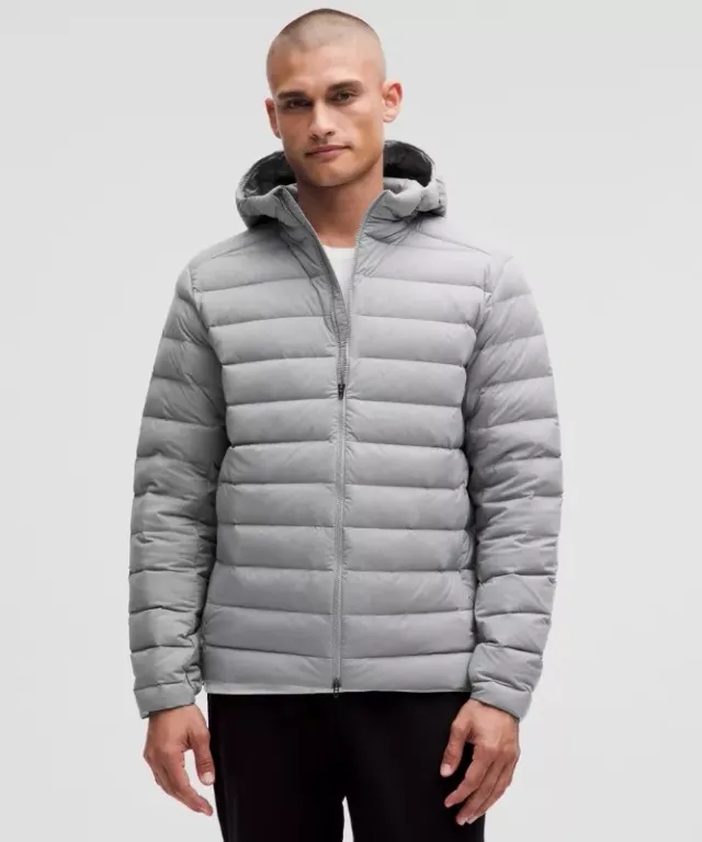 lululemon – Men's Navigation 700-Down-Fill Hoodie – Color Grey – Size L