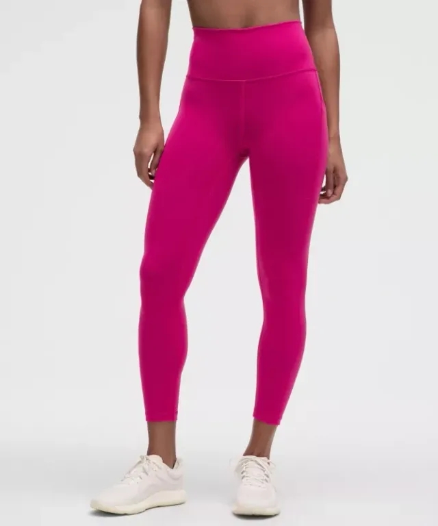 lululemon – Women's Wunder Train High-Rise Tight Leggings with Pockets – 25" – Color Pink – Size 0