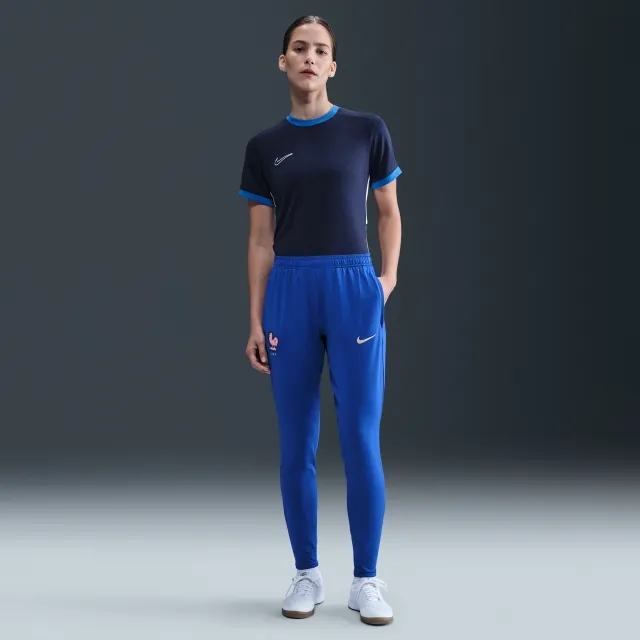 France Strike Women's Nike Dri-FIT Football Knit Pants - Blue - Sustainable Materials