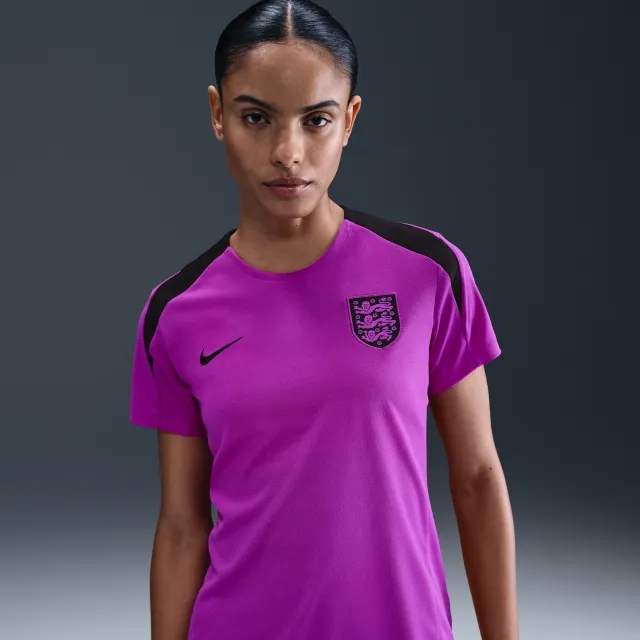 England Strike Women's Nike Dri-FIT Football Short-Sleeve Top - Purple - Recycled Polyester