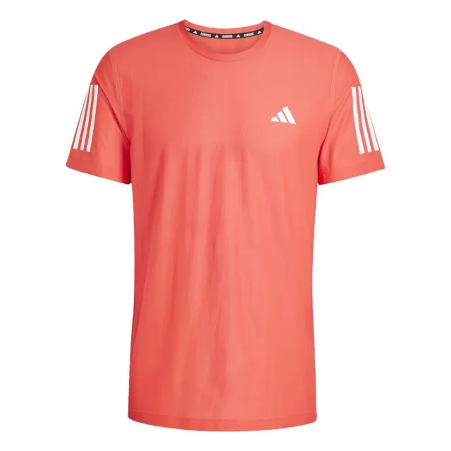adidas Own The Run Tee Running Shirt Men - Coral