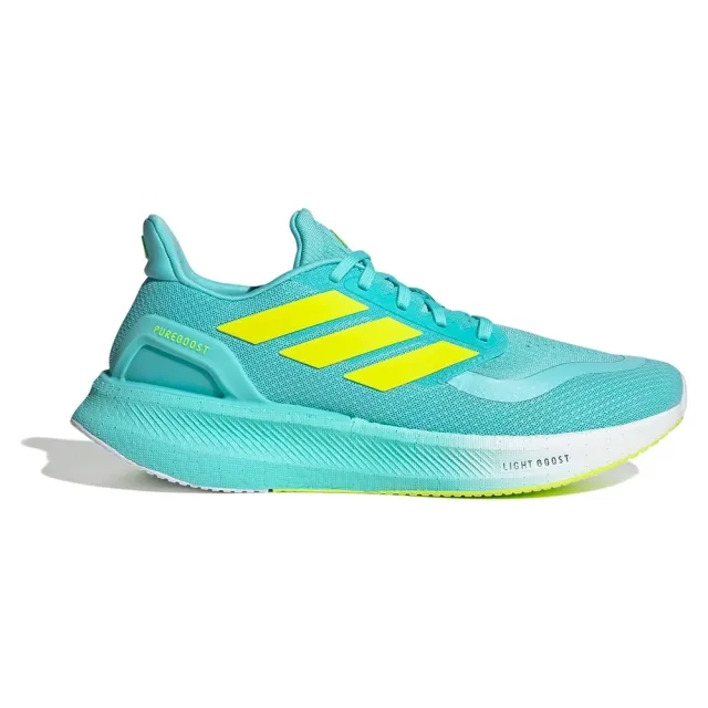 adidas Pureboost 5 Neutral Running Shoe Men - Mint, Neon Yellow