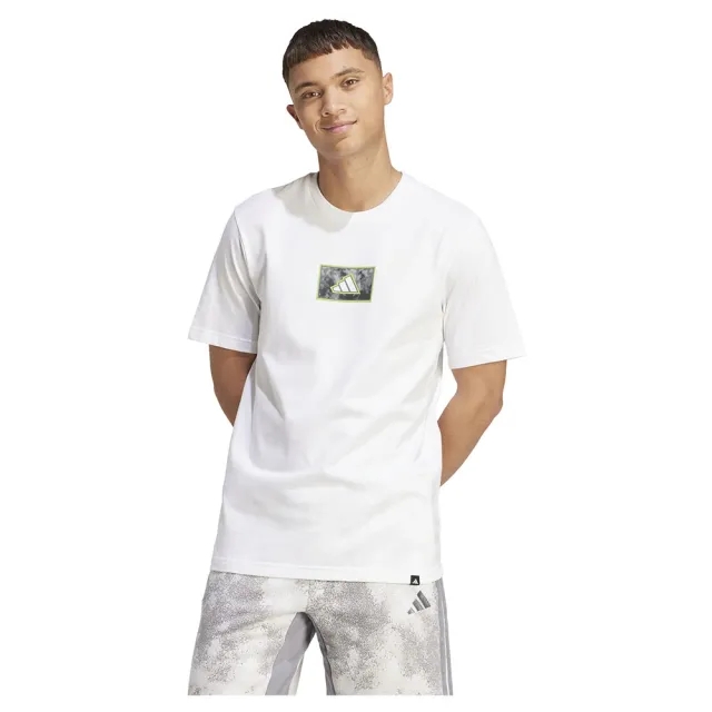 Adidas Camo Script Graphic Short Sleeve T-shirt