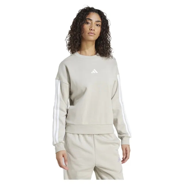 Adidas Essentials 3 Stripes Fleece Sweatshirt