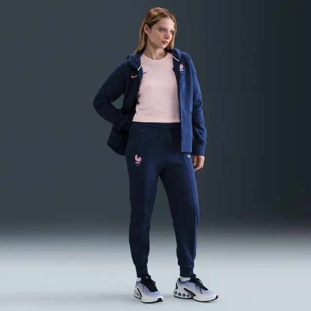 FFF Tech Women's Nike Football Fleece Mid-Rise Joggers - Blue - Sustainable Materials