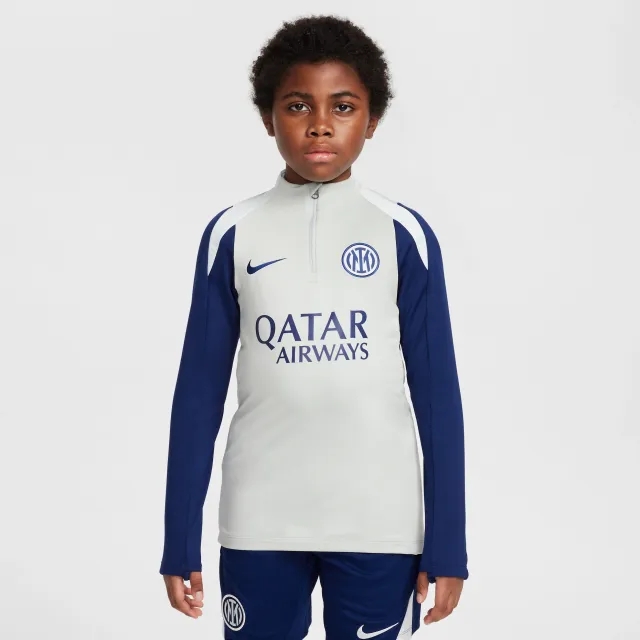 Inter Milan Strike Older Kids' Nike Dri-FIT Football Drill Top - Grey - Sustainable Materials