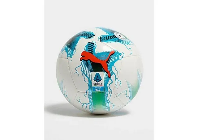 PUMA Orbita Serie A Football, White/Multicolor, size 3