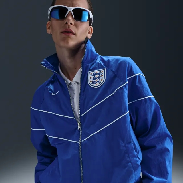 England Windrunner Women's Nike Football UV Woven Jacket - Blue - Nylon