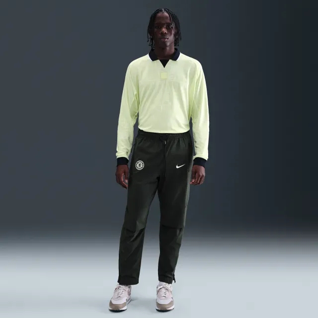 Chelsea F.C. Tech Men's Nike Football Woven Pants - Green - Nylon/Elastane