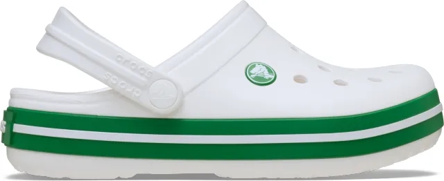 Crocs | Kids | Crocband™ | Clogs | White / Green Ivy | C11