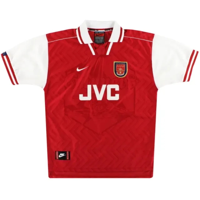 1996-98 Arsenal Nike Home Shirt L - Arsenal / Very Good / Large