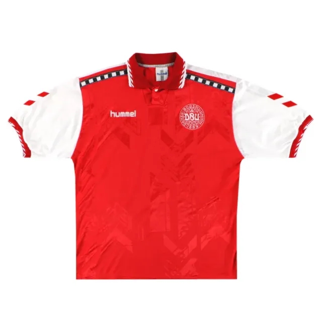 1996-98 Denmark Hummel Home Shirt XL - Denmark / Very Good / XL