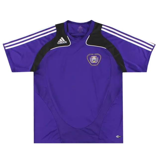 2008-09 Anderlecht adidas Centenary Training Shirt L - Other European Clubs / Excellent / Large
