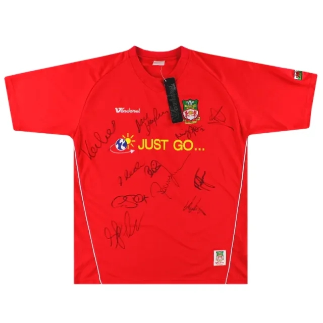 2005-06 Wrexham Vandanel 'Signed' Home Shirt *w/tags* L - Wrexham / w/tags / Large