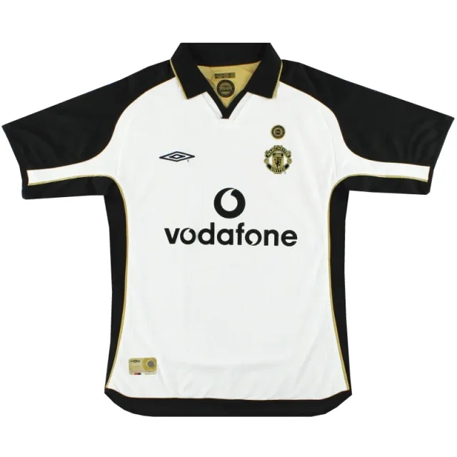 2001-02 Manchester United Umbro Centenary Reversible Away Shirt M.Boys - Manchester United / Good / Medium