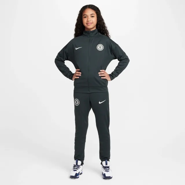 Chelsea F.C. Academy Pro Older Kids' Nike Dri-FIT Football Knit Tracksuit - Green - Sustainable Materials