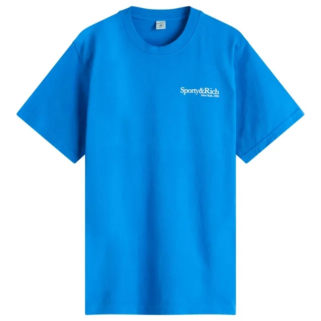 Sporty & Rich Women's Health is Wealth T-Shirt Paris Blue
