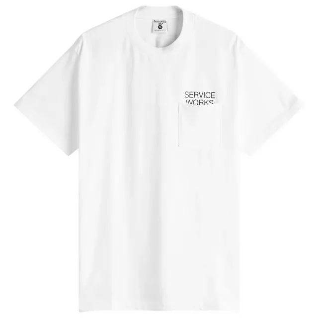 Service Works Men's Nourish Pocket Tee White