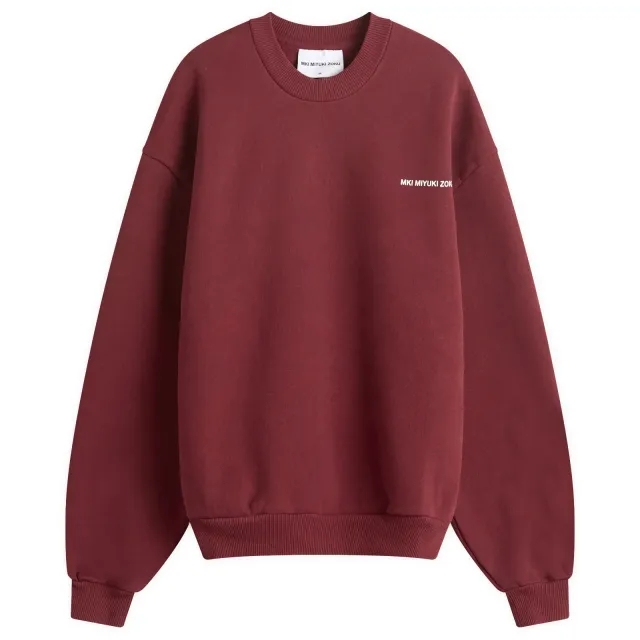 MKI Women's Uniform Crew Neck Sweatshirt Presented by END. Burgundy/White