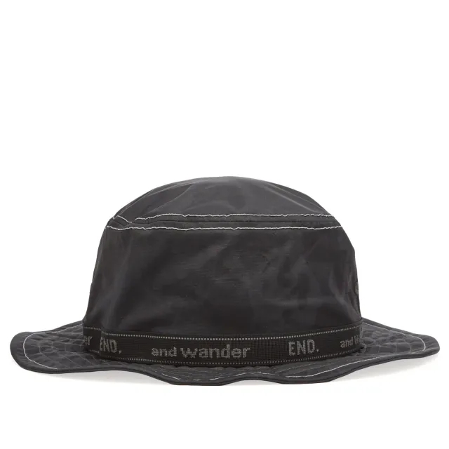 END. x and wander 3L Print Hat Charcoal