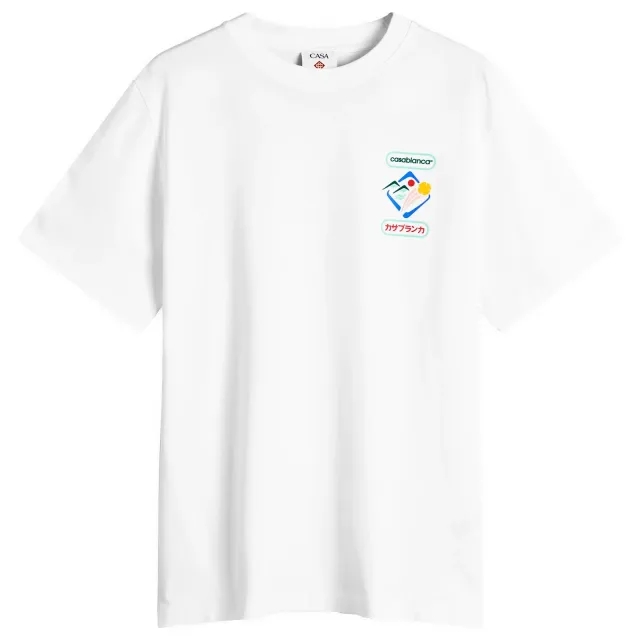 Casablanca Men's Montagne Sportif Oversized T-Shirt White