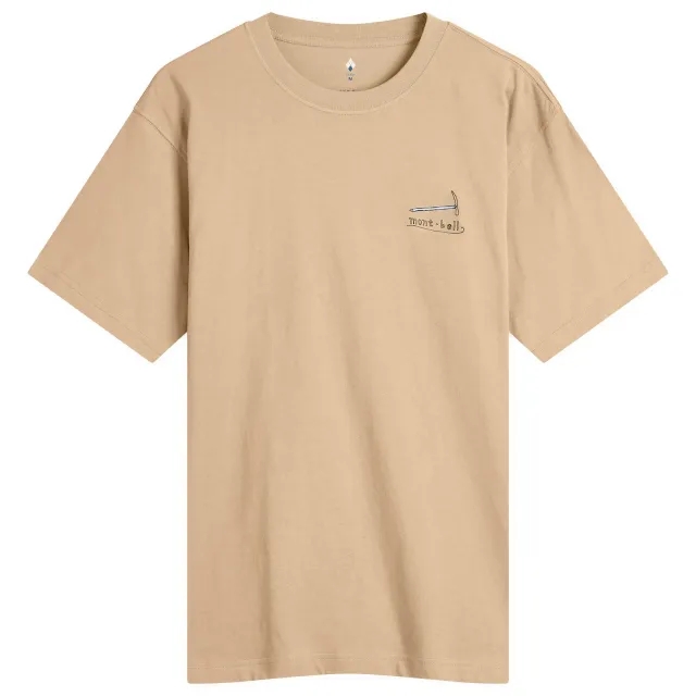 Montbell Men's Mountain Gear Wickron T-Shirt Tan