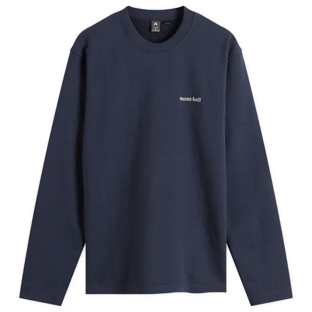Montbell Men's Cotton Lite Sweatshirt Navy