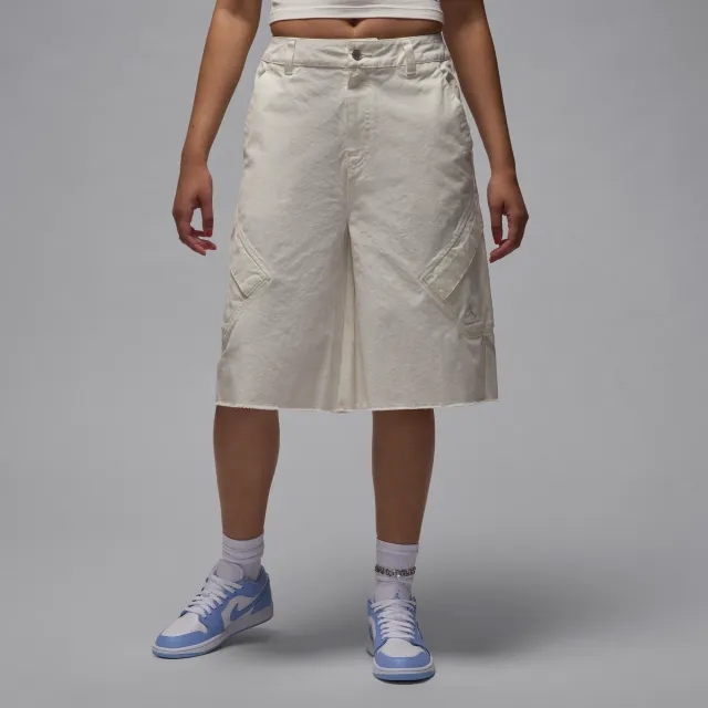 Nike Jordan Flight Chicago Women's Big Shorts - White - Cotton