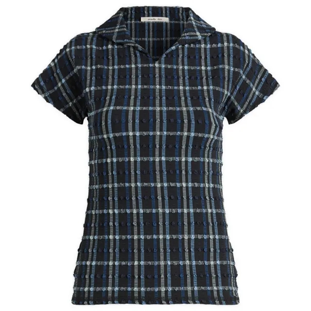 Peachy Den Women's Cindy Polo Top Selvedge